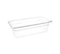 Vogue Polycarbonate 1/3 Gastronorm Container 100mm Clear - [U233]