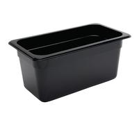 Vogue Polycarbonate 1/3 Gastronorm Container 150mm Black - [U464]