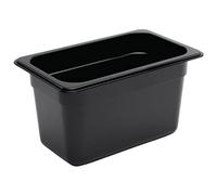 Vogue 1/4 Gastronorm Container 150mm 3.7 Litre Black Catering Food Storage Pan