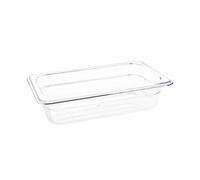 Vogue 1/4 Gastronorm Container Made of Clear Polycarbonate - 1.6L