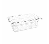 Vogue 1/4 Gastronorm Container Made of Clear Polycarbonate - 2.4L
