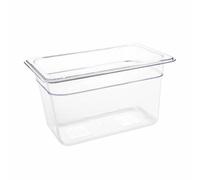 Vogue 1/4 Gastronorm Container Made of Clear Polycarbonate - 3.7L