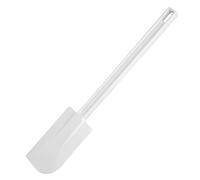 Vogue Rubber Ended Spatula 35.5 cm/14 inch, White, ABS Handle with Hanging Hole, EVA Blade for use with Non-Stick Cookware, Dishwasher Safe, J082