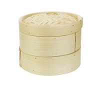 Vogue 2 Base Food Steamer with Lid Brown Bamboo Dia. 203 mm/Capacity 1.4 L set 2