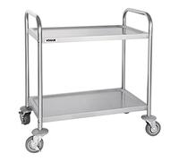 Vogue 2 Tier Clearing Trolley Small 825X710X405mm Stainless Steel Catering