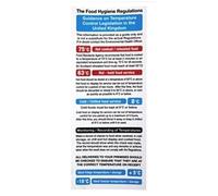 1995 Food Act Cook Chill Guidelines Sign Notice Safety Plaque Poster 200X100mm