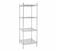 Vogue 4 Tier Wire Tower Unit Made of Galvanised Zinc - 1830X610X610mm