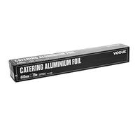 Vogue Aluminium Catering Foil - 440 mm x 75 metres, Silver, With Serrated Cutting Blade, 12 Microns, Food Service Foil Roll, Premium Kitchen Foil, Commercial and Home Use, CF353