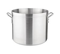Vogue Aluminium Deep Boiling Pot 33cm, 22.7Ltr - Even Heat Distribution, Ideal for Pasta, Soup, Stew S351