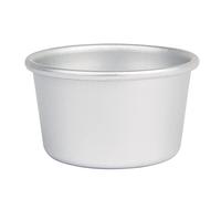 Vogue Aluminium Mini Dariole Mould 100ml, Pack of 6, Size: 40(H)x 65(Diameter)mm, Mousse Pudding Mashed Potato Vegetable Moulds, Commercial Restaurant or Home Kitchen Use | K514