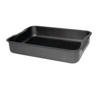 Vogue Anodised Aluminium Roasting Dish 325X225X45mm Baking Oven Tray | Deep construction distributes heat evenly across the base, while integrated handles offer a secure grip during service.