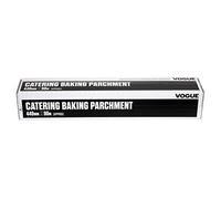 Vogue Baking Parchment Paper 440 mm x 50 metres, White, Silicone Coating Stops Baked Goods Sticking - Gluten, Wheat & Chlorine Free - Extra-Wide Baking Paper, Temperatures up to 230°C, DM177