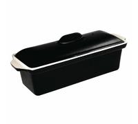 Vogue Black Cast Iron Pate Terrine Mould Rust Proof Induction Safe - 1.7 Litres