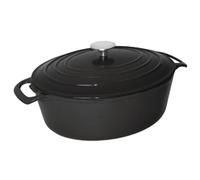 Vogue Black Oval Casserole Dish 6Ltr