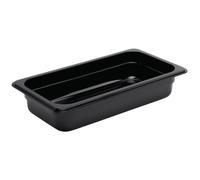Vogue Black Polycarbonate 1/3 Gastronorm Container Kitchenwareware Food Storage