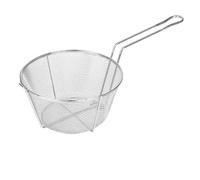 Vogue Breading Basket Stainless Steel - 292mm | Accelerates breading prep in busy commercial kitchens with a deep, grid-wire layout for thorough oil and flour drainage.