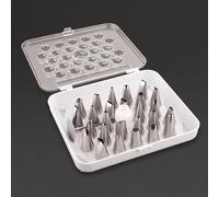Vogue Cake Decorating Tube Set CP107 – 26 Assorted Stainless Steel
