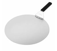 Vogue Cake / Pizza Lifter 30 cm/12 inch Diameter, Black & Stainless Steel, Cake Lifter, Short Pizza Paddle, Polypropylene Grip Handle, Professional & Home Kitchen Use, GL266