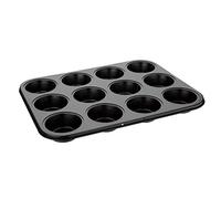 Vogue Carbon Steel Non-Stick Muffin Tray 12 Cup - Baking Sheet, Mould for Cupcakes, Desserts GD011