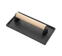 Vogue Cast Iron Steak Weight with Wood Handle