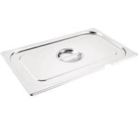 Vogue Notched Lid for GN 1/1 Gastronorm – Stainless Steel, Compatible with Vogue 1/1 Pans (CB170)