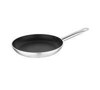 Vogue CB902 Non-Stick Induction Fry Pan | Works on all hobs including induction, making it ideal for busy commercial kitchens requiring versatile everyday cookware.