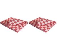 Vogue Chef Tea Towel Red - 660x660mm 26x26 (Pack of 2)