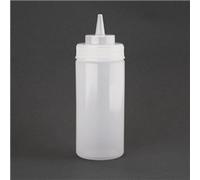Vogue Clear Wide Neck Squeeze Sauce Bottle 16oz