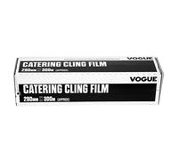 Vogue Cling Film 290mm x 300m with Serrated Blade Box - Microwave Safe, Resistant to Tearing or Ripping CF350 (Pack of 6)