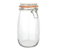 Vogue Clip Top Preserve Jar with Rubber Ring for Jams and Preserves - 1.5L