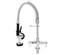Vogue Commercial Single Mini Pre-Rinse Sink Sprayer Head - With Flexible Hose, Restraining Hook DL831