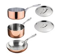 Vogue Cook Like A Pro 3-Piece Tri-Wall Copper Cookware Set