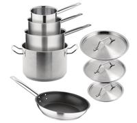 Vogue Cook Like A Pro 5-Piece Stainless Steel Induction Cookware Set