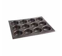 Vogue Cup Muffin Tray in Aluminium - Non-Stick - 3cm 12pc