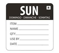 Vogue L072 Day of the Week Label Sunday, Black