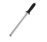 Vogue Diamond Knife Sharpening Steel 25.5 cm/10 inch, Black, Material: Diamond Steel, Microcrystalline Surface Produces Precise Sharp Results, Rockwell 99 degree Hardness Rating, CC199