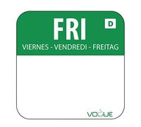 Vogue U781 Dissolvable Food Rotation Labels, Friday (Pack of 1000)