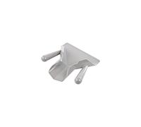 Vogue Dual Handle Chip Scoop, Grey, High Heat ABS Plastic, Large Opening for Fast Service, DP022