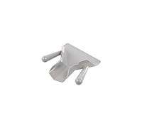 Vogue Dual Handle Chip Scoop, Grey, High Heat ABS Plastic, Large Opening for Fast Service, DP022