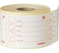 Vogue E148 Removable Self Adhesive Prepped Food Container Labels
