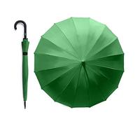 VOGUE - Elegant and exclusive women's long umbrella with 16 ribs. 100% Eco-Rpet fabric with recycled plastic bottles, in 6 colours. Automatic opening and manual closing. Wind proof system., green, Grande, Modern