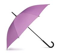 VOGUE - Elegant Long Women's Umbrella. Made of 100% Eco-Rpet fabric with recycled plastic bottles, in 6 colors. Anti-fog umbrella - Wind Proof. Automatic opening and manual closing., pink, Único