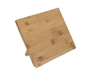 Vogue EUTR Magnetic Knife Stand Bamboo - 190x140x245mm 7 1/2x 5 1/2x 9 2/3"