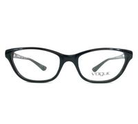 Vogue Eyeglasses Frames VO2748 W44 Polished Black Cat Eye Full Rim 50-17-135