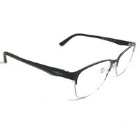 Vogue Eyeglasses Frames VO3940 352-S Black Silver Cat Eye Full Rim 52-16-140