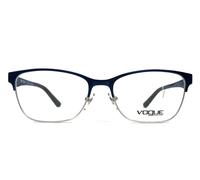 Vogue Eyeglasses Frames VO3940 964-S Top Brushed Blue Silver Cat Eye 52-16-140