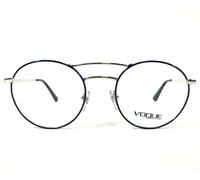 Vogue Eyeglasses Frames VO4059 5059 Blue Silver Round Full Wire Rim 48-19-135