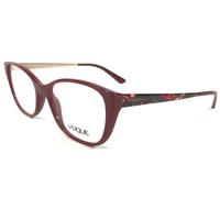 Vogue Eyeglasses Frames VO5190 2566 Shiny Red Gold Leaves Cat Eye 52-17-140