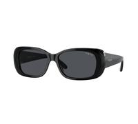 VOGUE EYEWEAR VO2606S W44/87 Woman Sunglasses Acetate Black Grey Squared Normal