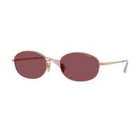 VOGUE EYEWEAR VO4323S 51525Q Woman Sunglasses Metal Gold Violet Round Polarized